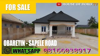 HOUSE FOR SALE IN BENIN CITY EDO STATE NIGERIA  OBARETIN  OFF SAPELE ROAD [upl. by Selby]