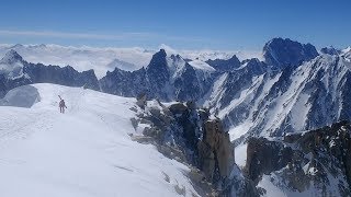 Chamonix Snow Report Aiguille dArgentiere 27th April 2018 [upl. by Enirehtak659]