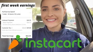 Making Money as an Instacart Shopper My First Week Earnings [upl. by Gilbye]