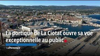 Le grand portique des Chantiers navals de La Ciotat s’ouvre au public [upl. by Suoiradal203]