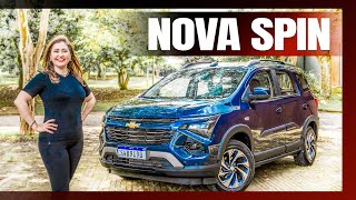 Novo Chevrolet Spin 2025  Modelo de 5 ou 7 lugares vai continuar líder [upl. by Ocirled]