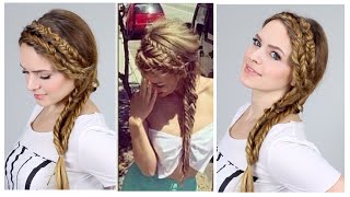 Double Fishtail Hairstyle Tutorial [upl. by Froh]