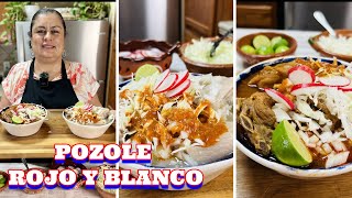 POZOLE ROJO Y BLANCO  TE EXPLICO PASO A PASO COMO HACERLO [upl. by Thill]