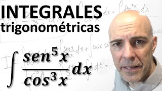 CÓMO RESOLVER INTEGRALES TRIGONOMÉTRICAS Integral sen5xcos3x [upl. by Aicenaj626]