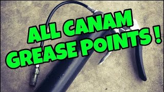 HOW TO GREASE FITTINGS  POINTS CANAM RENEGADE OR OUTLANDER [upl. by Nashoma]