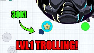 TROLLING MACRO HACKERS LVL1 REVENGE Agario Mobile  TROLL COMEBACK  SKIN HACK REVENGE  AGARIO [upl. by Pugh]