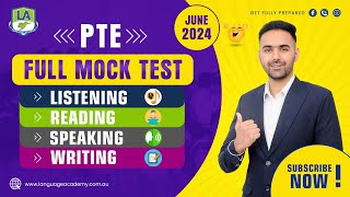 PTE Full Mock Test with Answers  June 2024  Language Academy PTE NAATI amp IELTS Online Classes [upl. by Draillih]