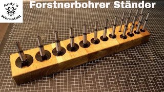 Forstnerbohrerständer  Halter aus Eiche 😍  diy [upl. by Auhsuoj]