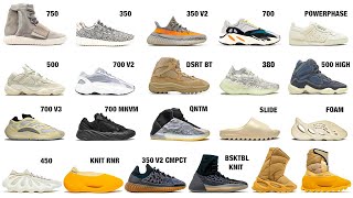 Every Yeezy By Adidas [upl. by Euqirne]