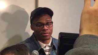 Westbrook on cheering booing Durant [upl. by Idalina]