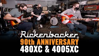 Rickenbacker 90th Anniversary 480XC and 4005XC  CME Gear Demo  Nathaniel Murphy amp Mike Larsen [upl. by Worthy747]