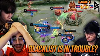 Blacklist is Having a hard time vs BxF  BLK vs BXF GAME 1  Mobile Legends [upl. by Steiner]