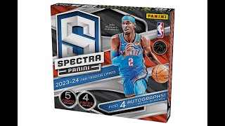 202324 Panini Spectra Hobby 4 Box PYT  CardSino Breaks 222🏀 [upl. by Nylcsoj]