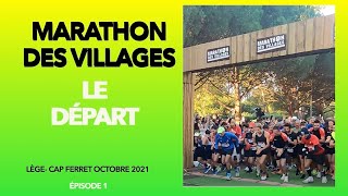 Départ Marathon des Villages de la presquîle du Cap Ferret 14ème édition 2021 1 [upl. by Arec]