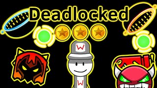 Geometry Dash  Deadlocked  All 3 Coins  Prosper Cylvest Argenti [upl. by Assilav170]