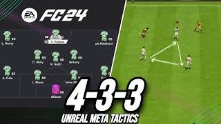 This Is Why 433 Is The New META Formation Best Custom Tactics EA FC 24 [upl. by Oballa]