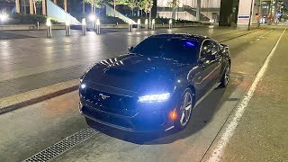 2024 MUSTANG GT POV DRIVE IN THE CITY AT 2AM LOUD EXHAUST [upl. by Alana]