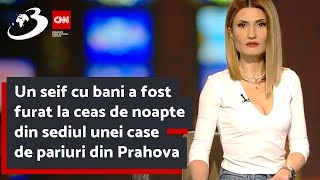 Un seif cu bani a fost furat la ceas de noapte din sediul unei case de pariuri din Prahova [upl. by Ettezyl]