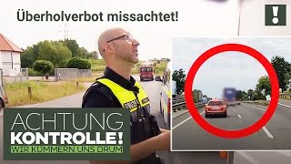 😧 LKW überholt trotz VERBOT direkt vor Polizeiauto  Achtung Kontrolle [upl. by Nastassia]