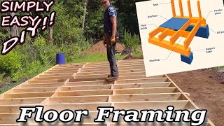 Framing A Floor 🚧 Rim Joists 👷 Floor Joists [upl. by Angelo]