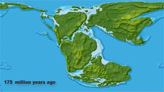 Continental Drift from Pangea to Today [upl. by Aitekram994]