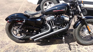 Harley Davidson Sportster 48 with Vance and Hines Side shots [upl. by Anitsihc566]