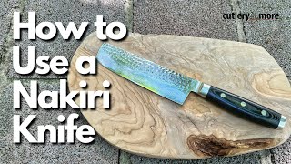 How to Use a Nakiri  The Vegetable Knife [upl. by Sikram]