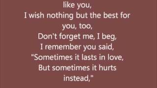 Adele  Someone Like You with lyrics [upl. by Lamb198]