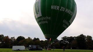 Mit dem Heißluftballon von Hagen aTW über Osnabrück nach Wallenhorst [upl. by Poppo]