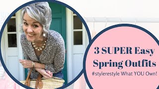 3 Great Spring OutfitsStyle Restyle 1 [upl. by Leela]