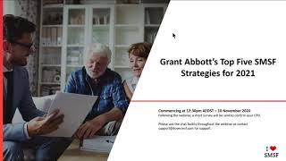 Grants Top Five SMSF Strategies for 2021 [upl. by Brause653]