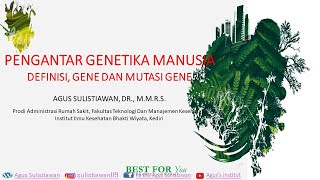 Kuliah Pengantar Genetika Manusia [upl. by Nagud]