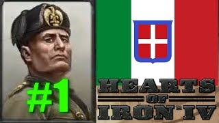 Hearts of Iron IV  Italian Campaign 1 [upl. by Vevina]