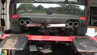 Stock 2011 STI exhaust VS Hayward amp Scott 25quot [upl. by Ezalb]