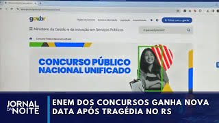 Governo define que quotEnem dos Concursosquot será no dia 18 de agosto  Jornal da Noite [upl. by Aihsatal341]