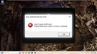 Can’t Open ASIO3Sys Error on ASUS Computers Solution [upl. by Brenn988]