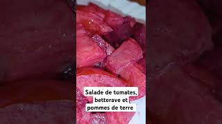 Salade de tomates betterave et pommes de terre beetroot tomato patatoes [upl. by Knoll]