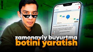 Eng zamonaviy buyurtma botini yaratish  Ecommerce bot quotRobosellquot [upl. by Berti708]