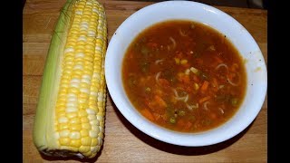 Vegetable Noodle Soup Recipe  Veg Noodles Soup [upl. by Nannette]