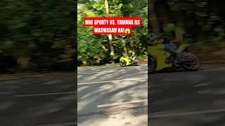 MIO SPORTY  YAMAHA R3💪🔥subscribe everyone kamoteriders shortvideo hilights youtuber [upl. by Nwotna]