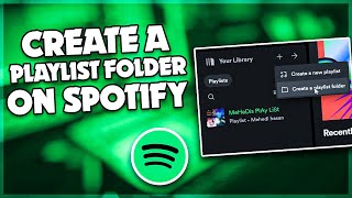 How to create a playlist folder on Spotify web  TECH ON [upl. by Millhon]