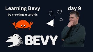 Creating an Asteroids game in Rust  Bevy day 9 [upl. by Gilberte890]