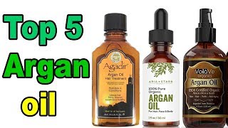 Top 5 Best Argan Oil  Best Oil For Hair Growth Skin amp Face [upl. by Darreg]