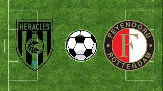 Heracles vs Feyenoord Samenvatting  Eredivisie 2324  PES 21 [upl. by Lashondra]