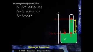 MK Flu 1  4B  Application de la loi de lhydrostatique au baromètre [upl. by Nolita]