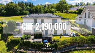 Exklusive Tour durch luxuriöses 8ZiEinfamilienhaus mit Panoramablick in Bäriswil Bern Schweiz [upl. by Ynnot]