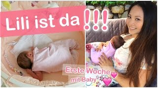 LILI IST DA ERSTE WOCHE MIT BABY  FAMILIEN ALLTAG VLOG  Mamiseelen [upl. by Elaweda]