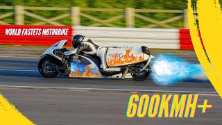 The worlds fastest motorcycle top speed records 600KMH [upl. by Ingham]