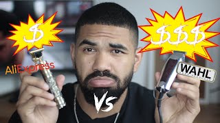 Comparaison tondeuse de précision pas chère Aliexpress vs Wahl professionnelle  Unboxing et test [upl. by Nrehtac]