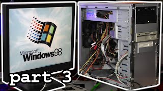 Win 98 Install Driver Reboot Repeat  Windows 98 SE Build Part 3  amp Vintage Ebay Parts [upl. by Ammadas]